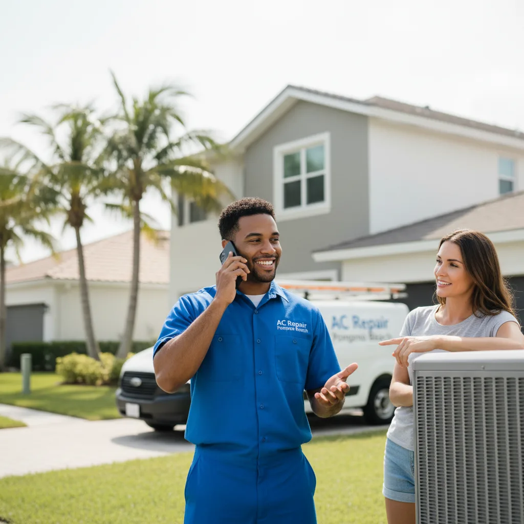 AC Repair Pompano Beach customer support in Haughton